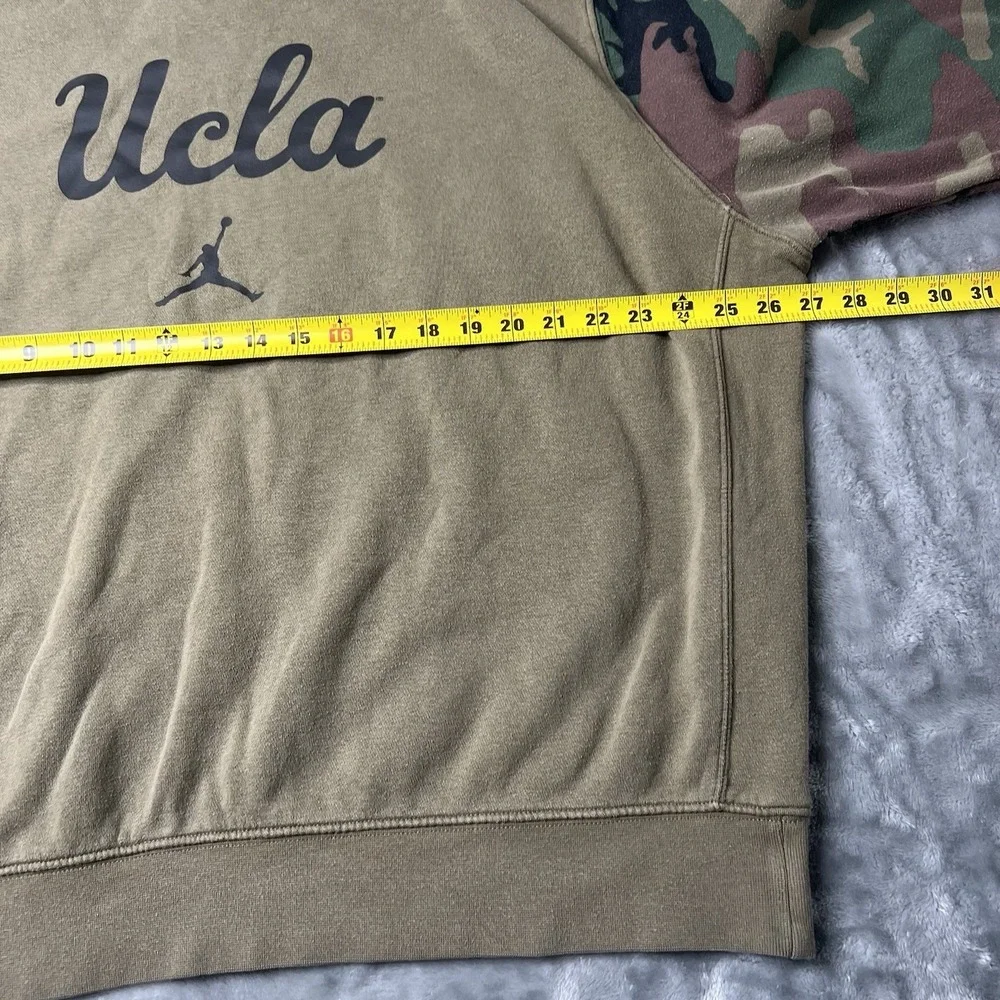 Jordan UCLA Sweater Men Size XXL Long Sleeve Sweatshirt Jumpman Green Camo